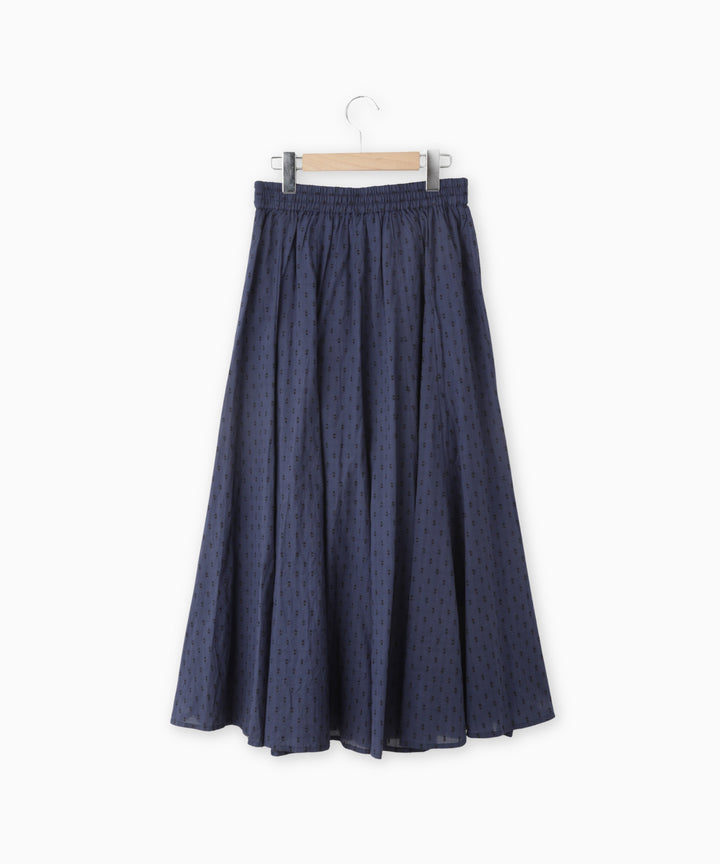 Cut Jacquard Circular Skirt