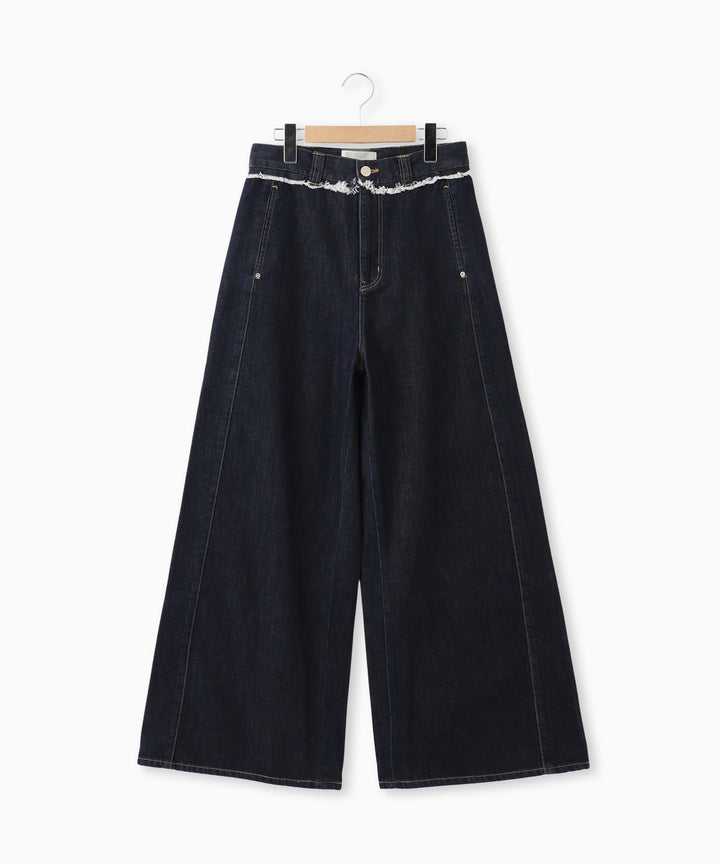 ワイドシルエットデニムパンツ