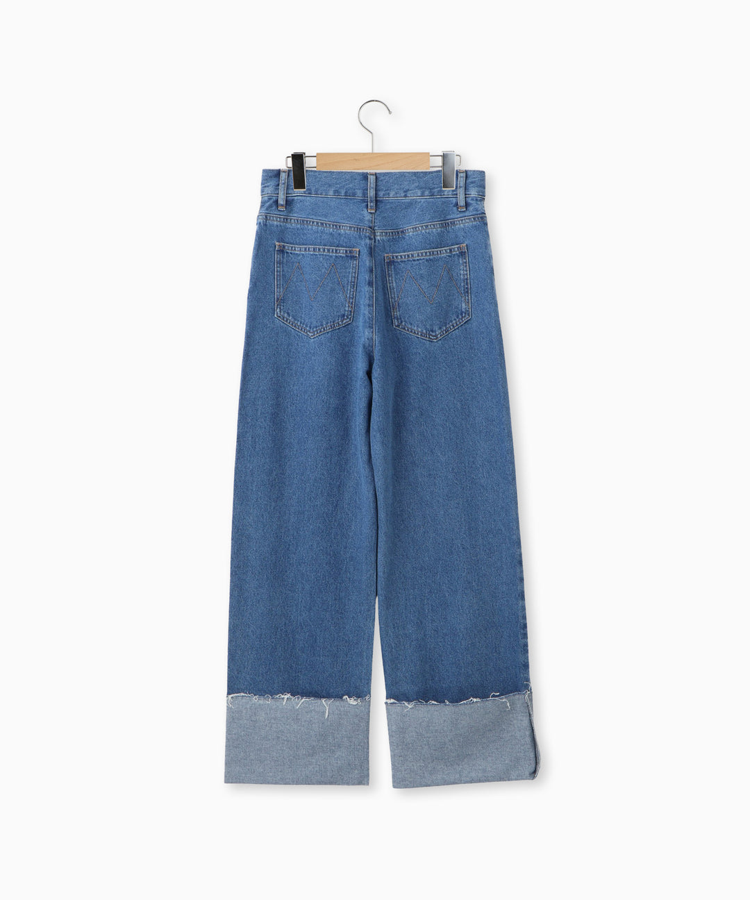 ロールアップストレートデニムパンツ