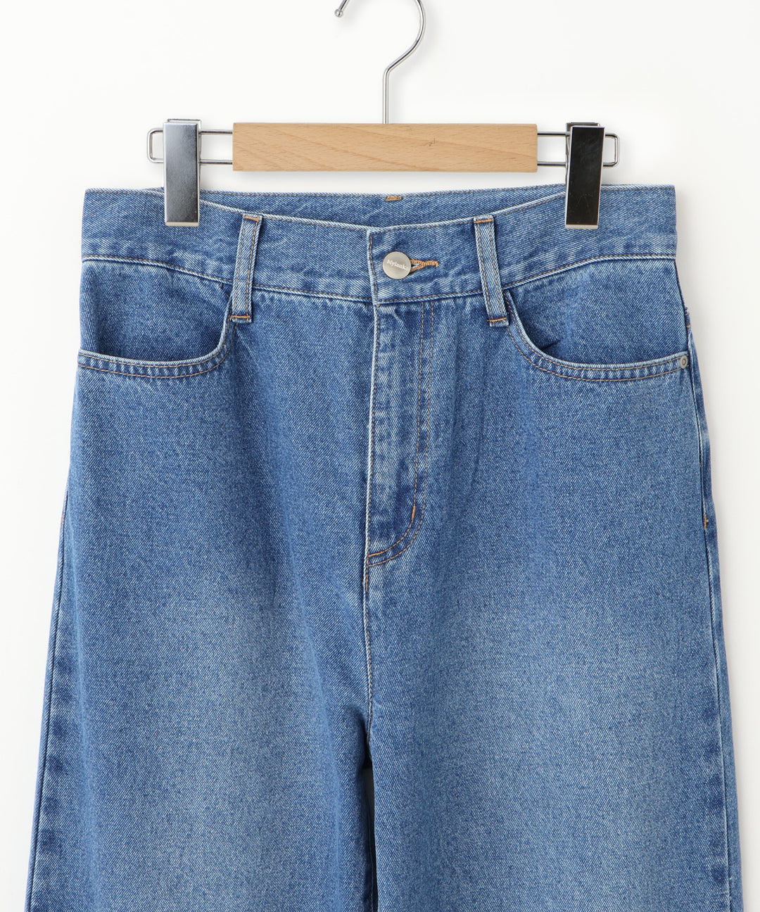 ロールアップストレートデニムパンツ