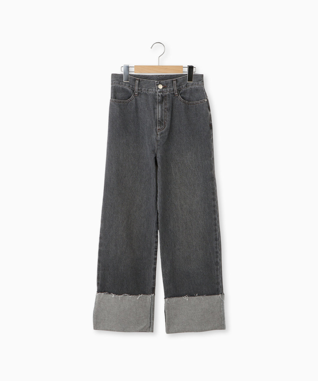 ロールアップストレートデニムパンツ
