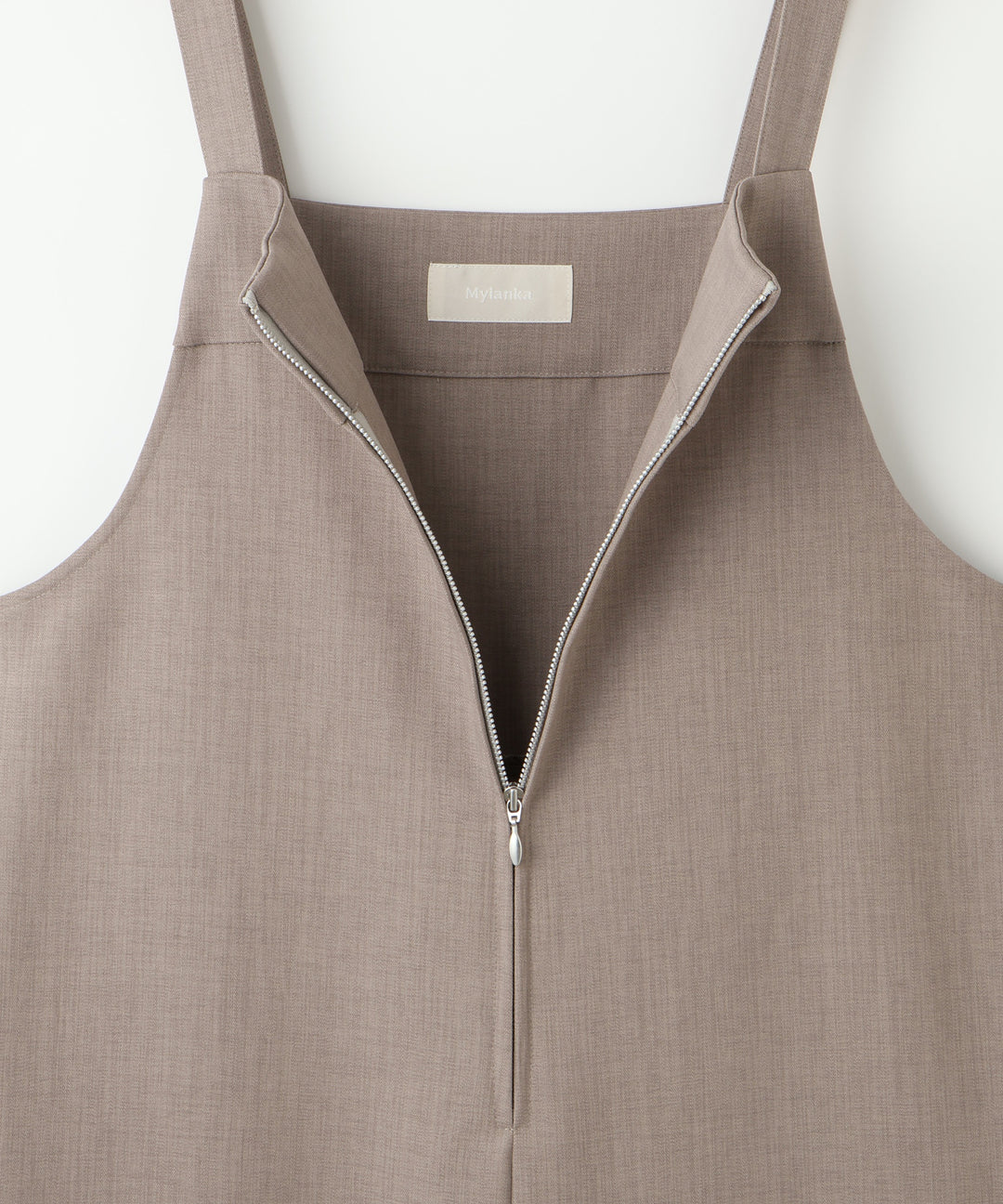 フロントジップサロペット