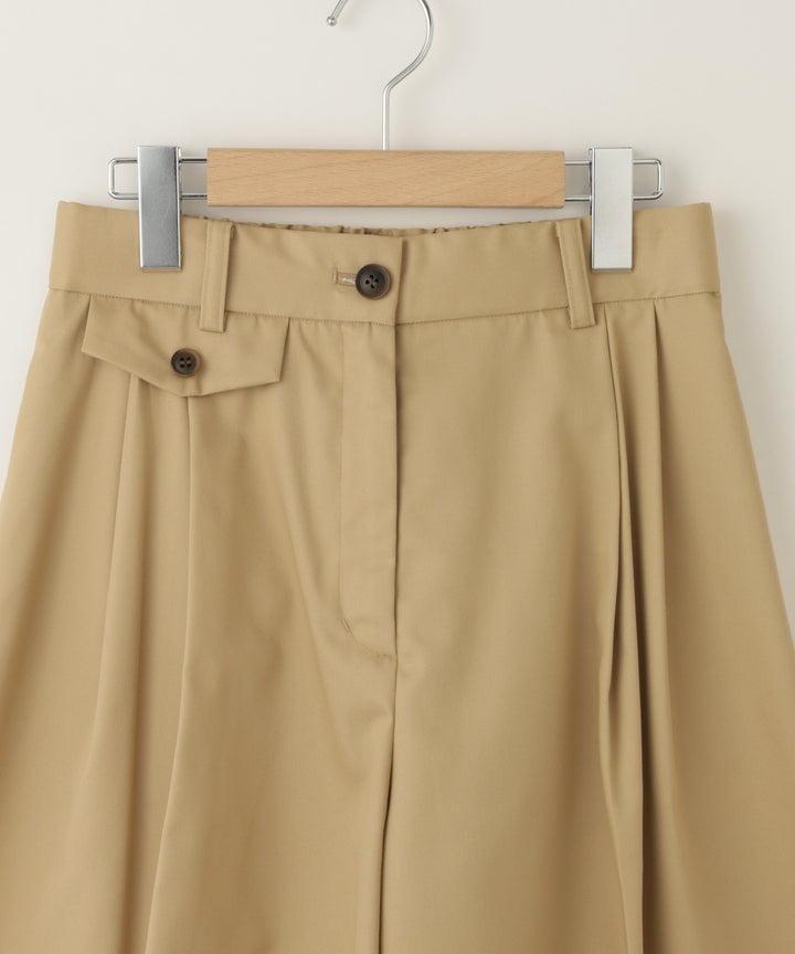 ツイルフレアショートパンツ