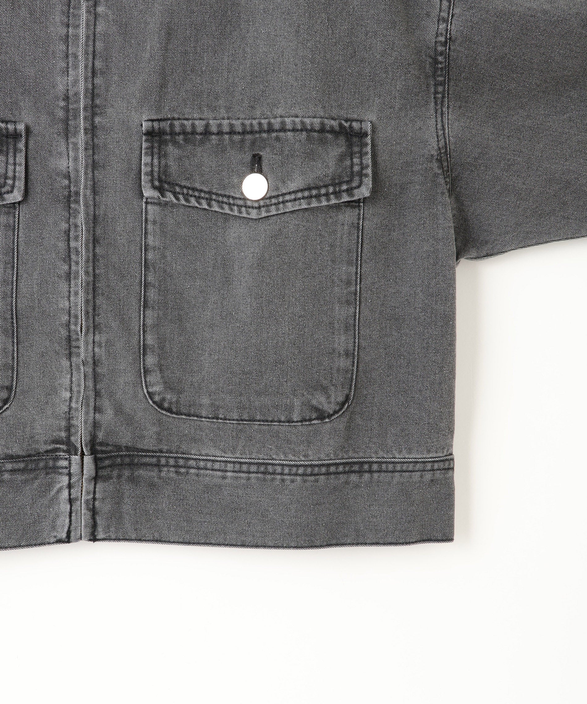 ノーカラーデニムジャケット – FACE SANS FARD