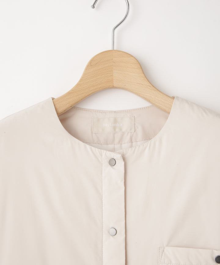 ギャザースリーブシャツジャケット