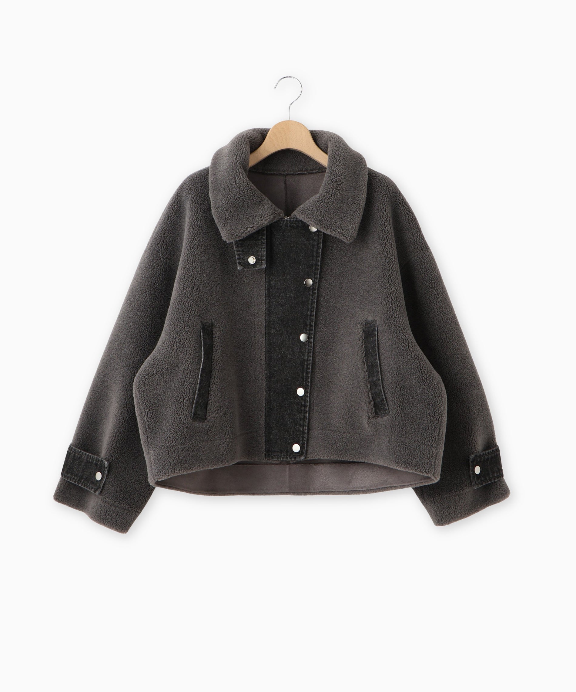 フェイクムートン×デニムドッキングブルゾン – FACE SANS FARD