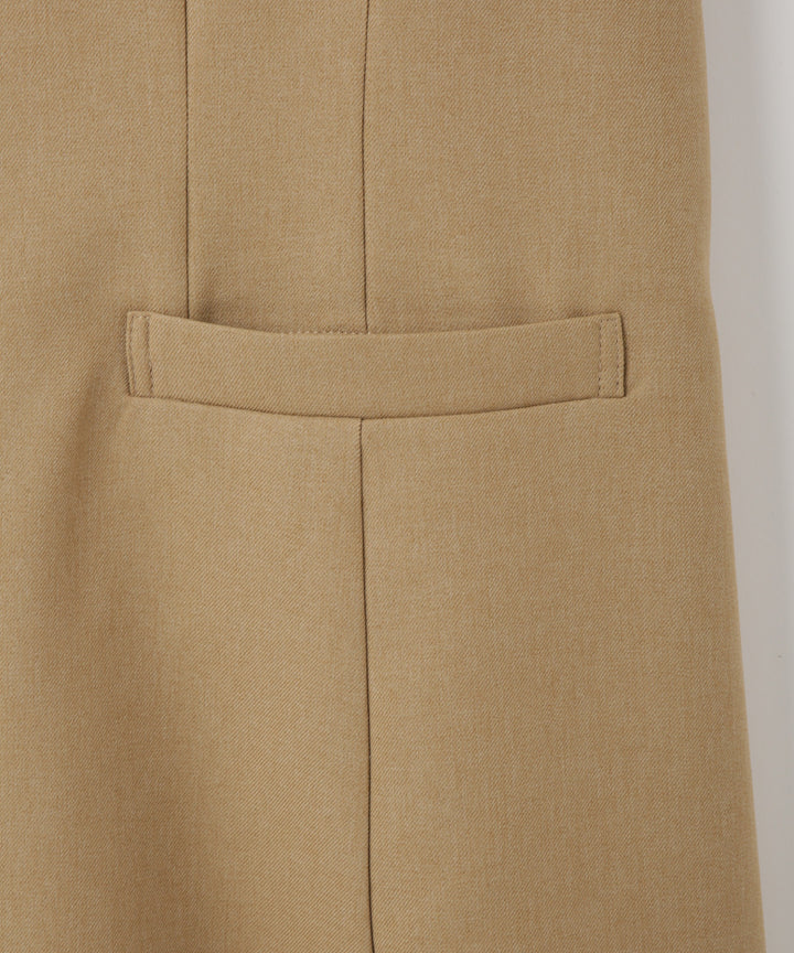 フロントボタンノースリーブジレ