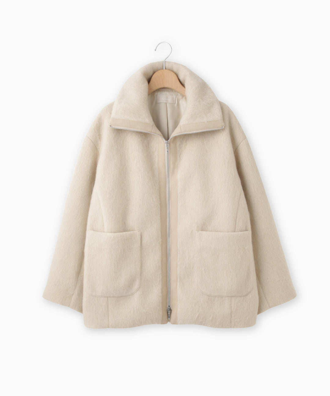 2WAYカラーミドル丈シャギーコート