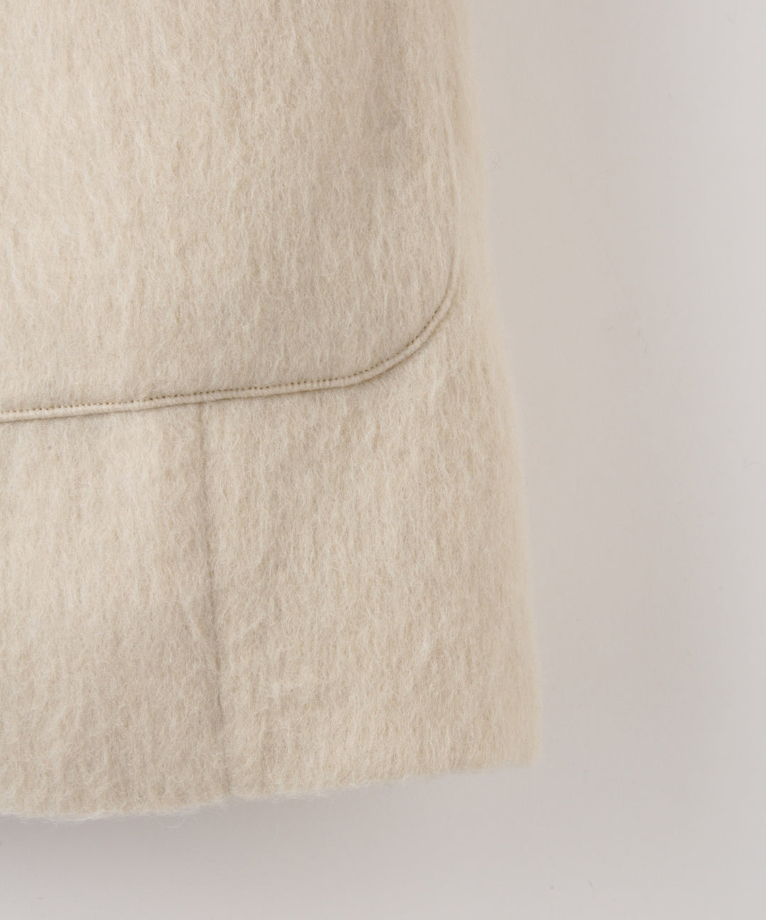 2WAYカラーミドル丈シャギーコート