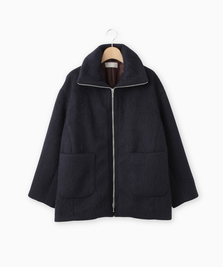 2WAYカラーミドル丈シャギーコート