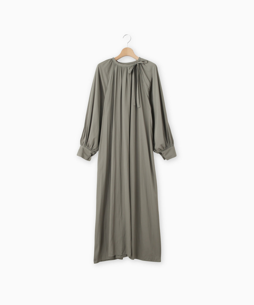 ギャザードタイリボンワンピース