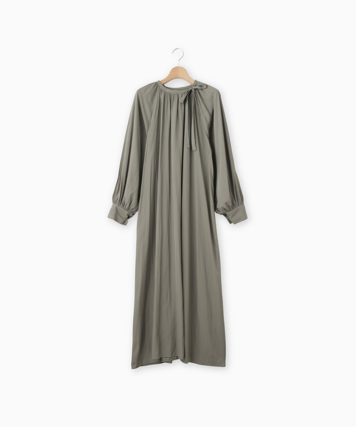 ギャザードタイリボンワンピース