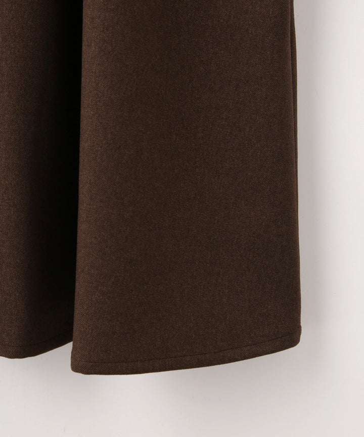 フロッキー襟フィット＆フレアワンピース