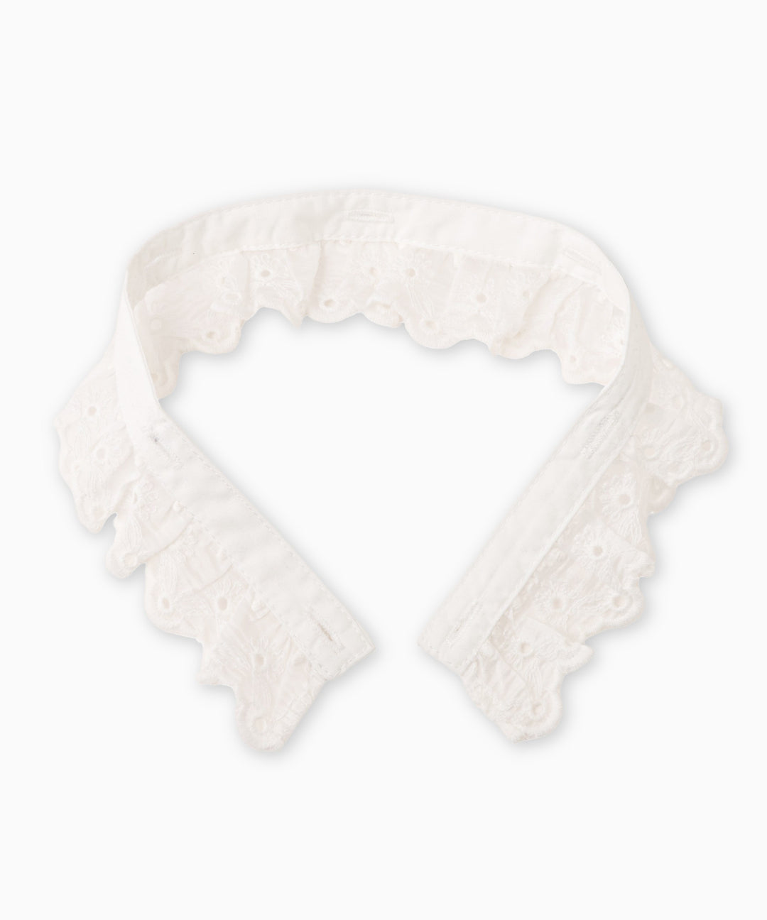 2WAY配色レース衿ポンチワンピース