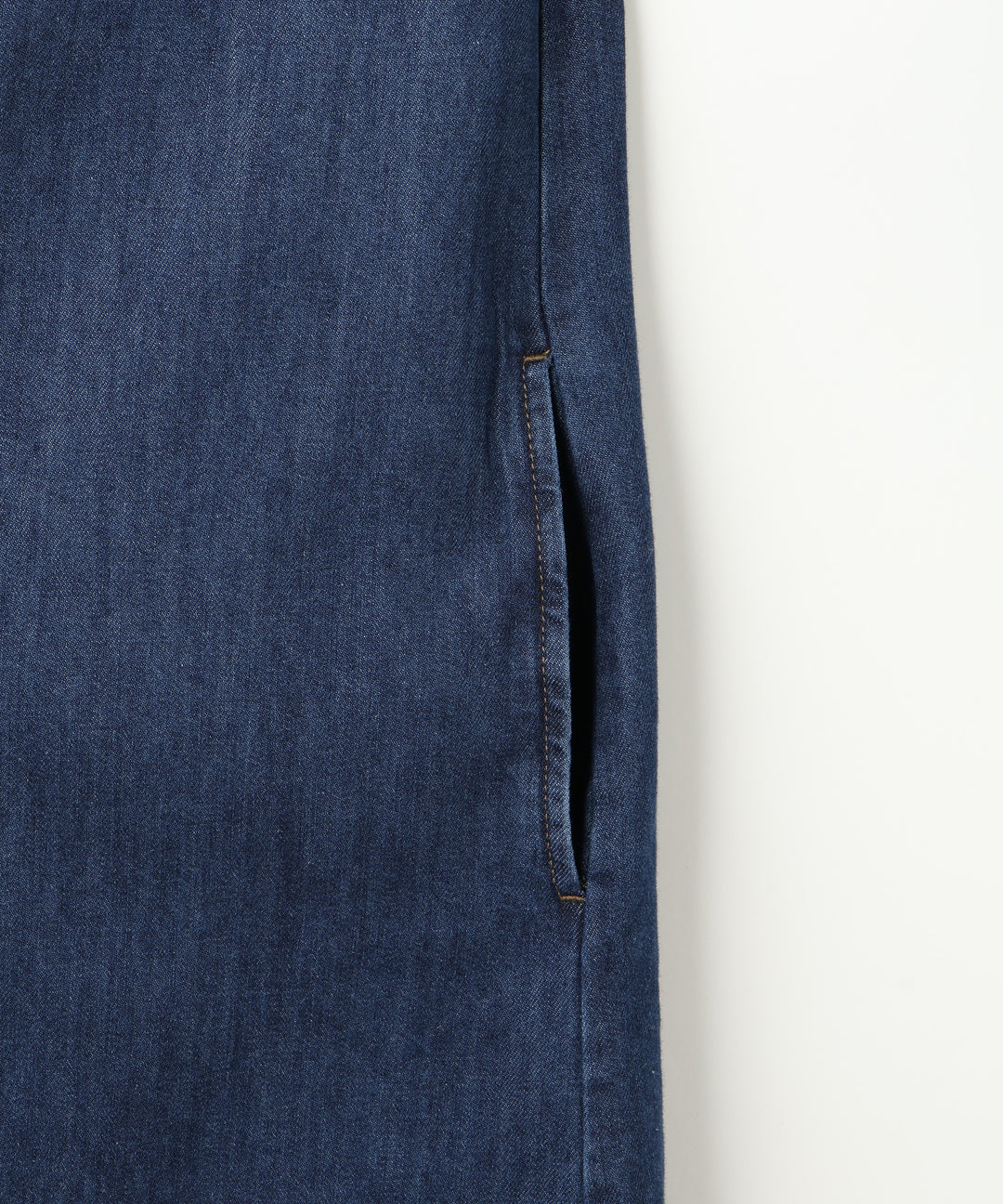 フリルスリーブライトデニムワンピース