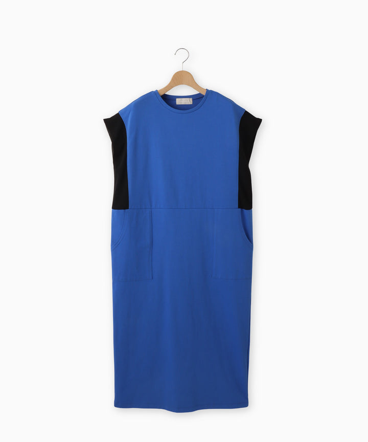 Color Block Baker Pocket Jersey Dress