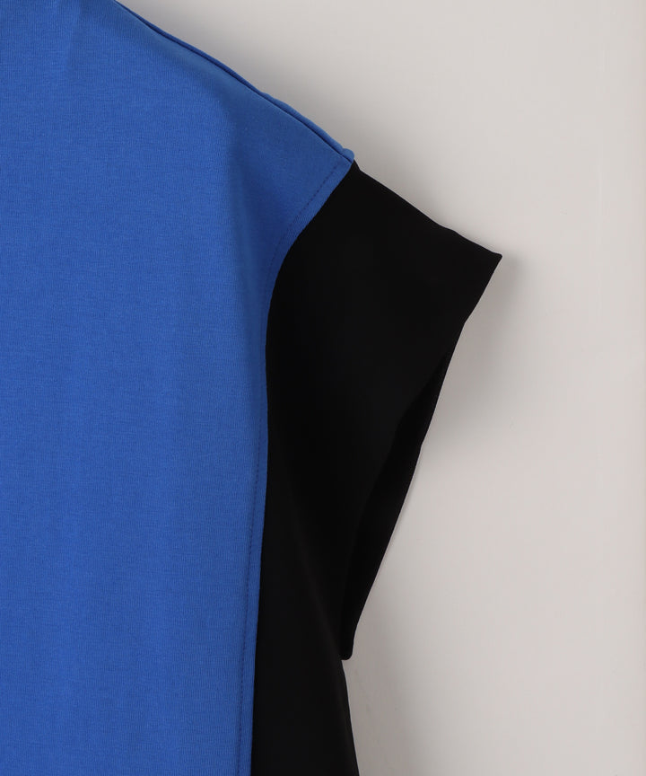 Color Block Baker Pocket Jersey Dress