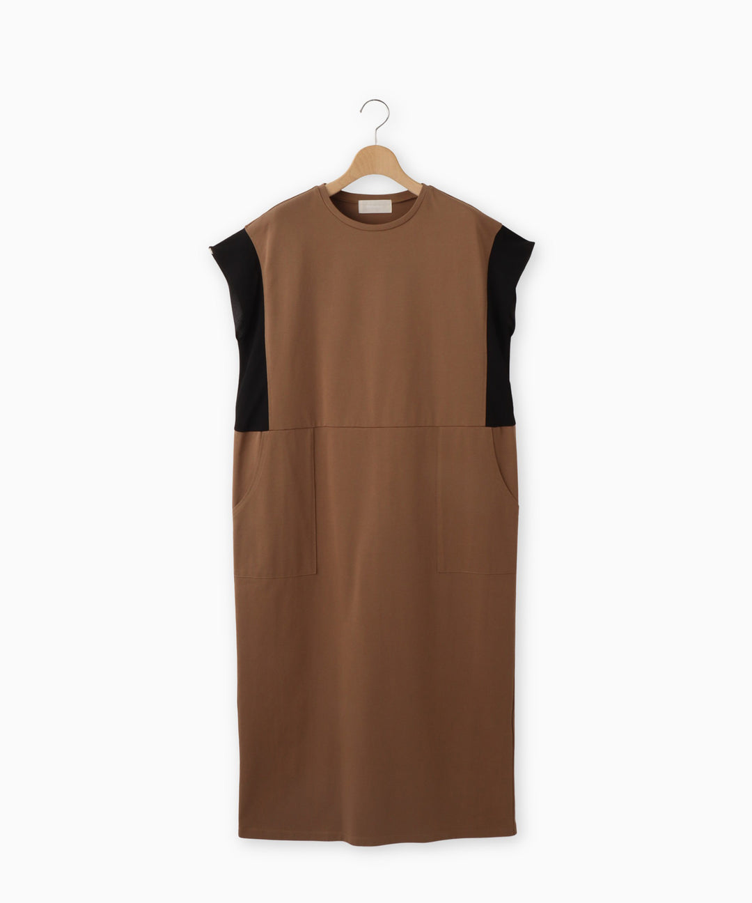 Color Block Baker Pocket Jersey Dress