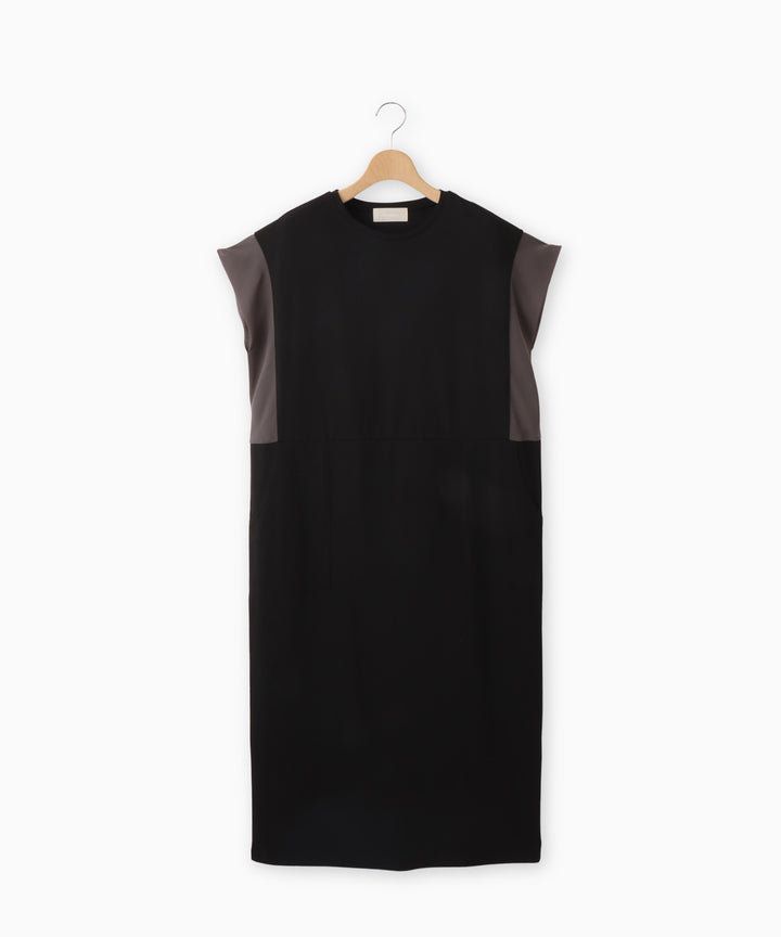 Color Block Baker Pocket Jersey Dress