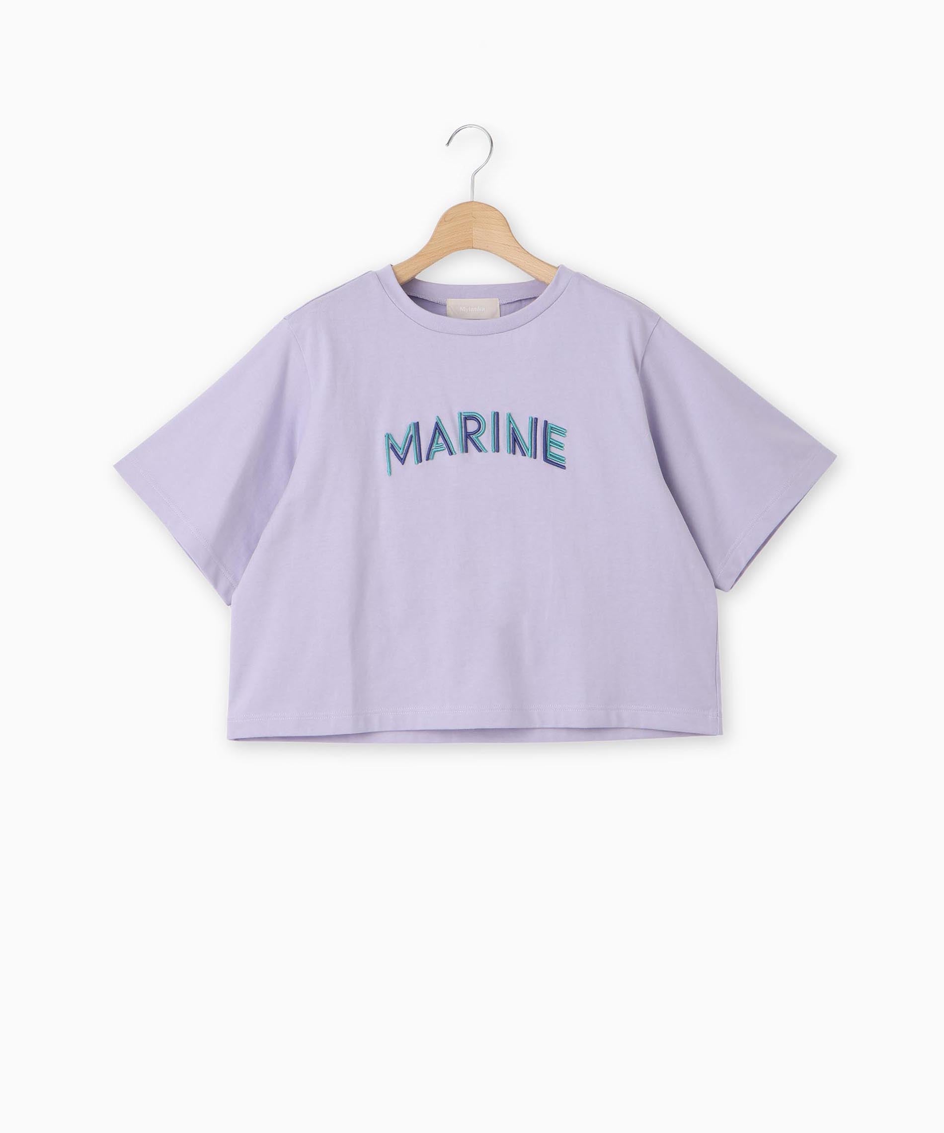 MARINEロゴ刺繍Tシャツ – FACE SANS FARD