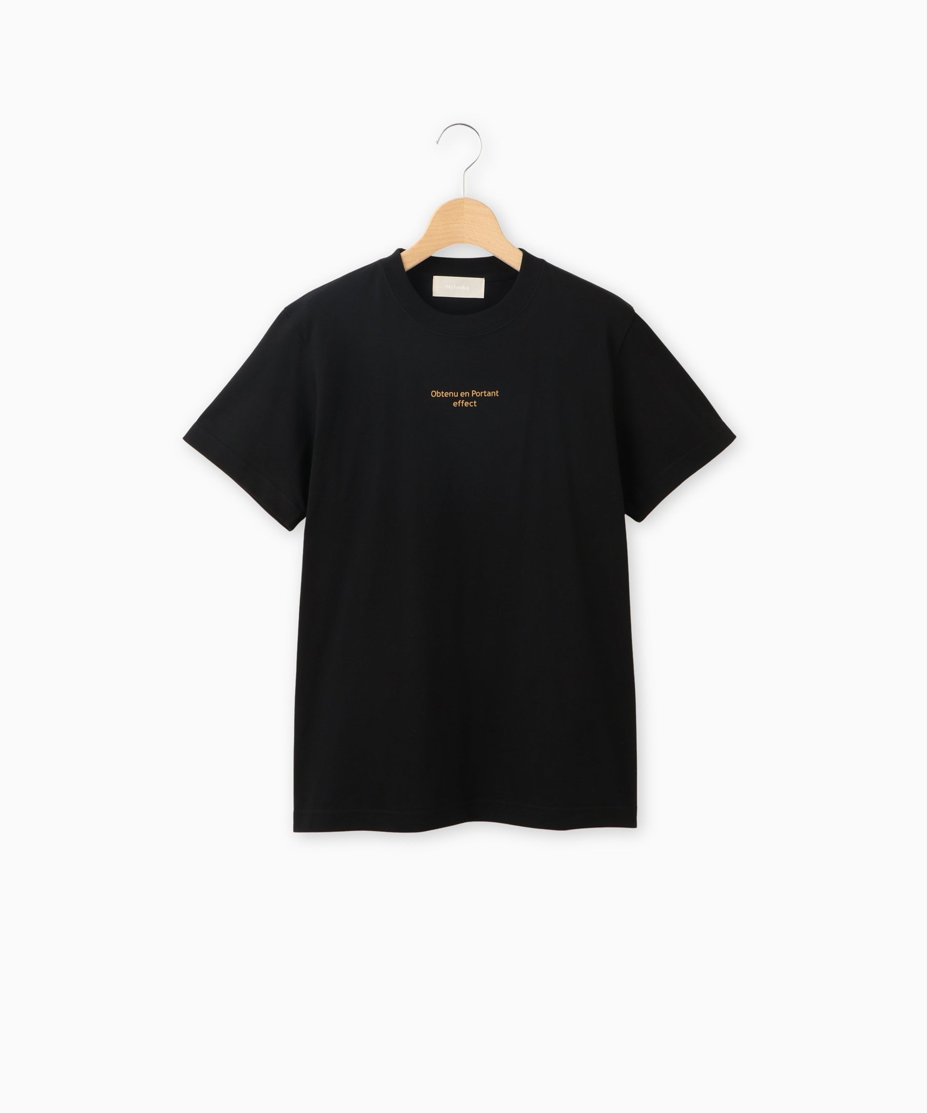 SALE [30%OFF] MyLanka (ミランカ) Tシャツ ロゴ 半袖 クルーネック シルケット天竺 コットン M80306 返品不可 MyLanka ミランカ ロゴシャツ Tシャツ 半袖 クルーネック ロゴT