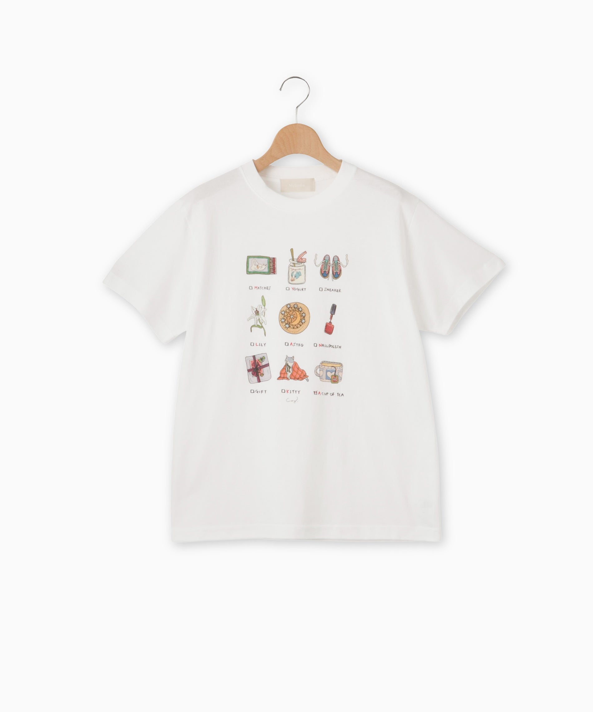 PLAN C ピザイラスト Tシャツ　新品未使用 ピザゴースト Tシャツ 白 | OPUSEEN