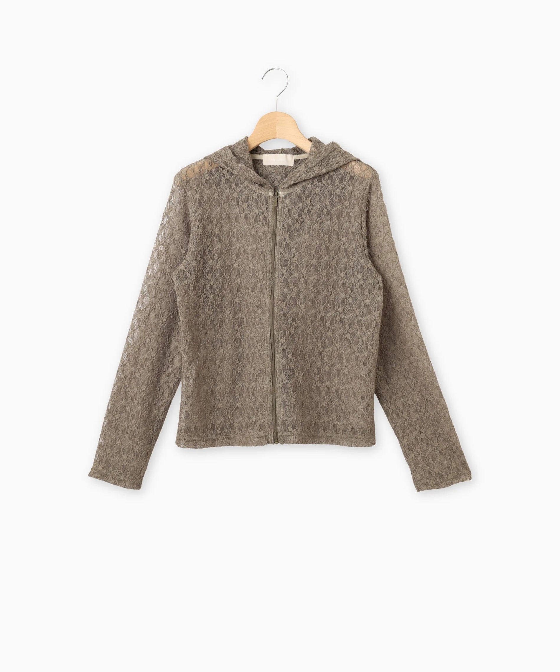 ストレッチレースフードカーディガン – FACE SANS FARD