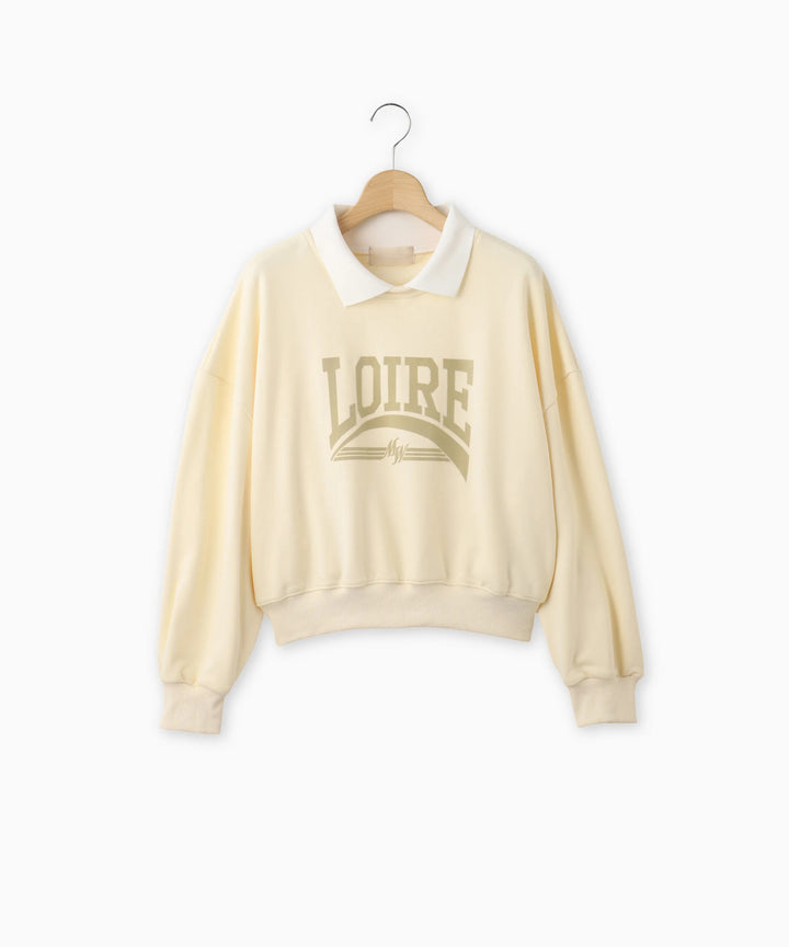 衿つきスウェット