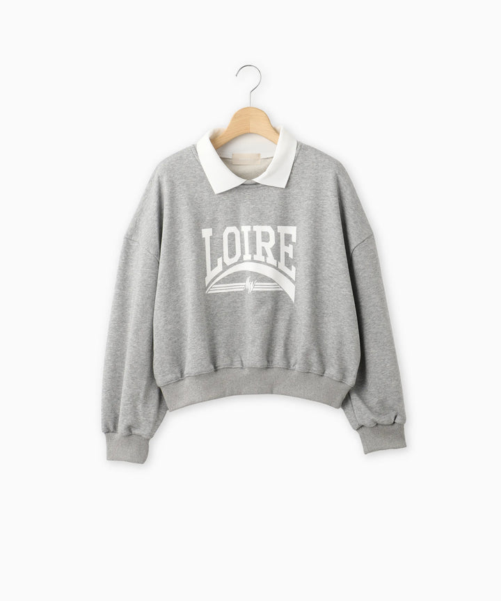 衿つきスウェット