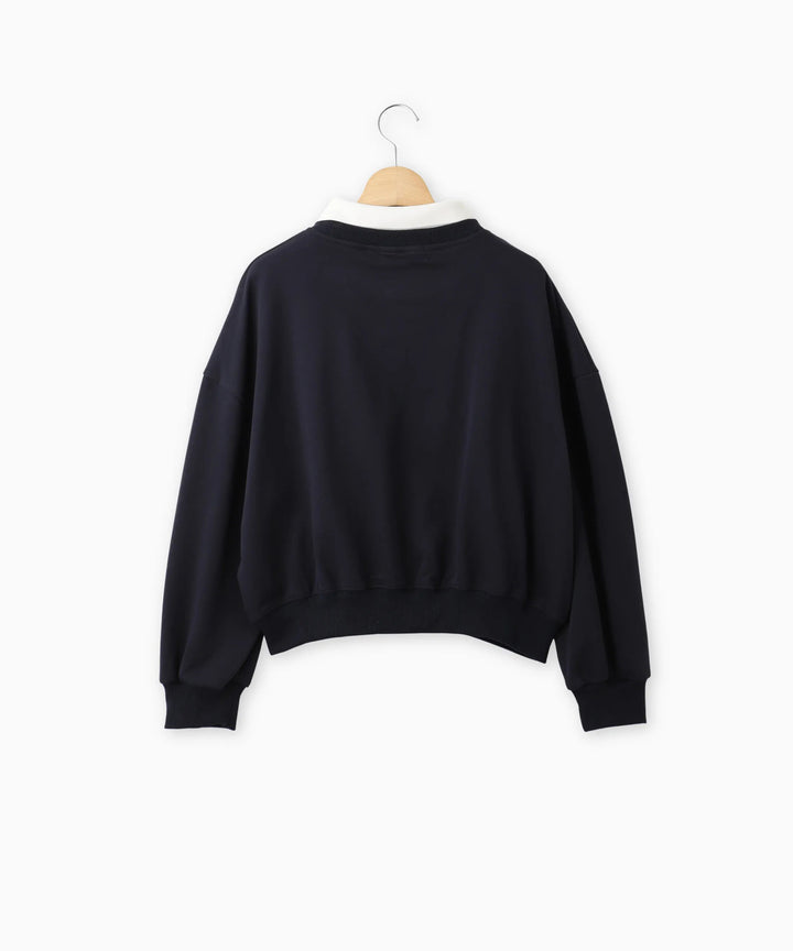 衿つきスウェット