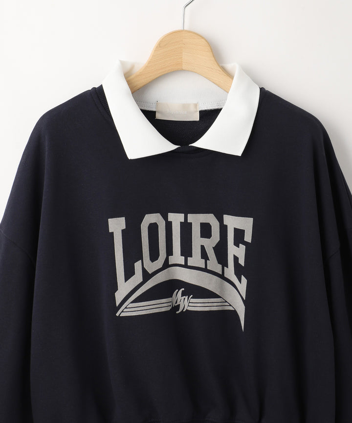 衿つきスウェット