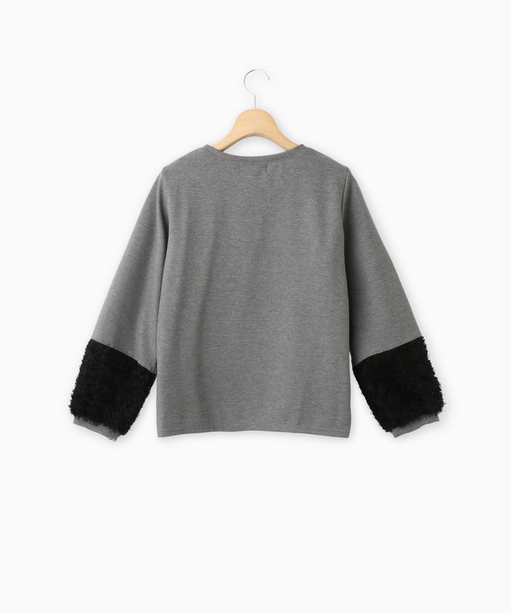 フェザースリーブポンチトップス