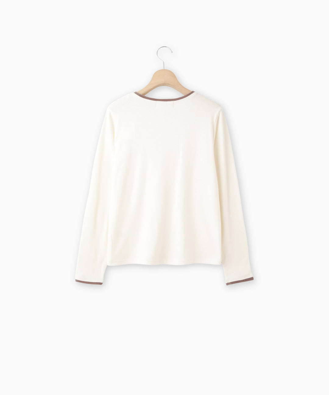 ベロアトリム裏起毛フライストップス