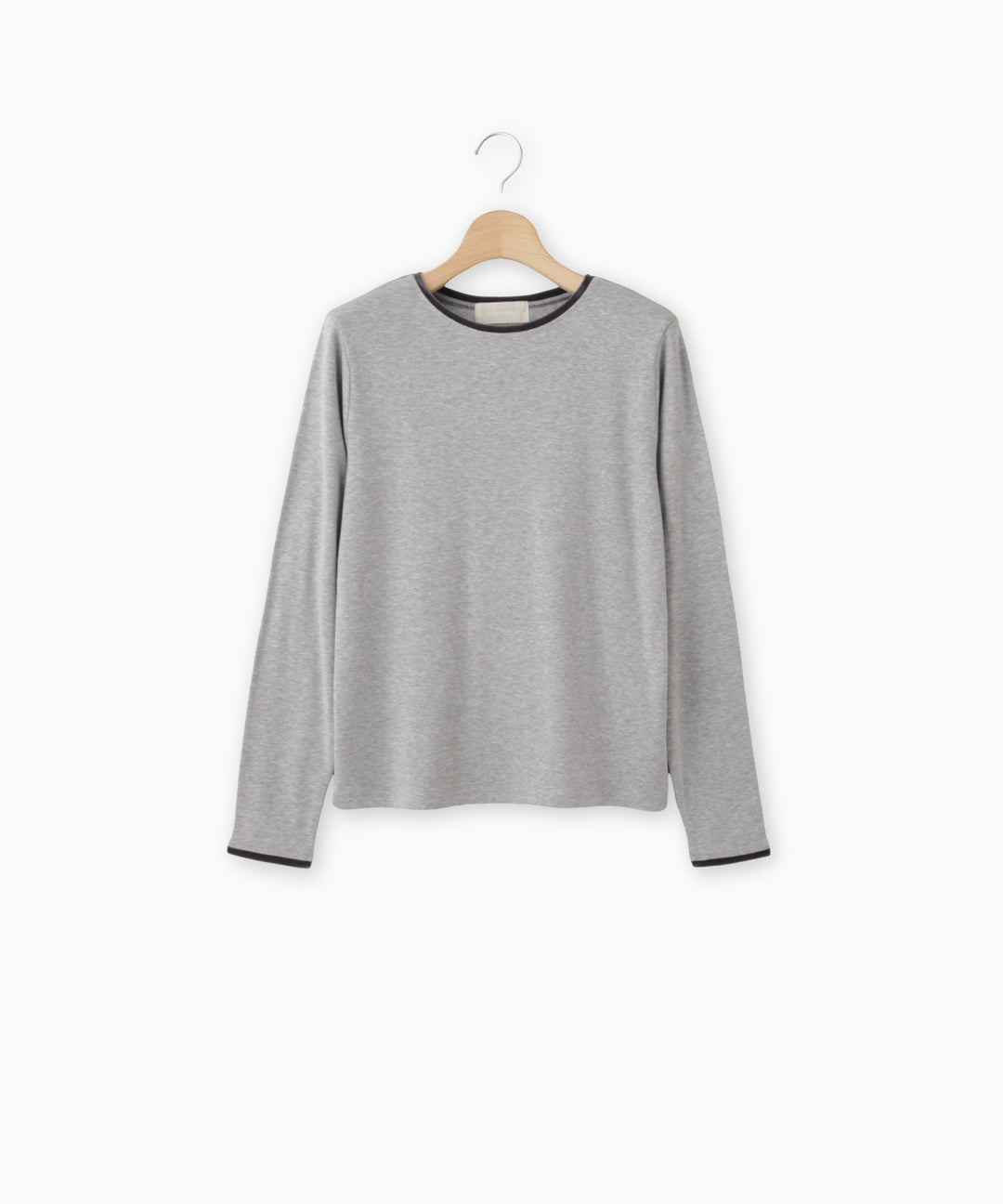 ベロアトリム裏起毛フライストップス