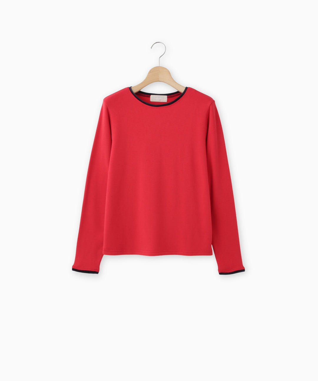 ベロアトリム裏起毛フライストップス