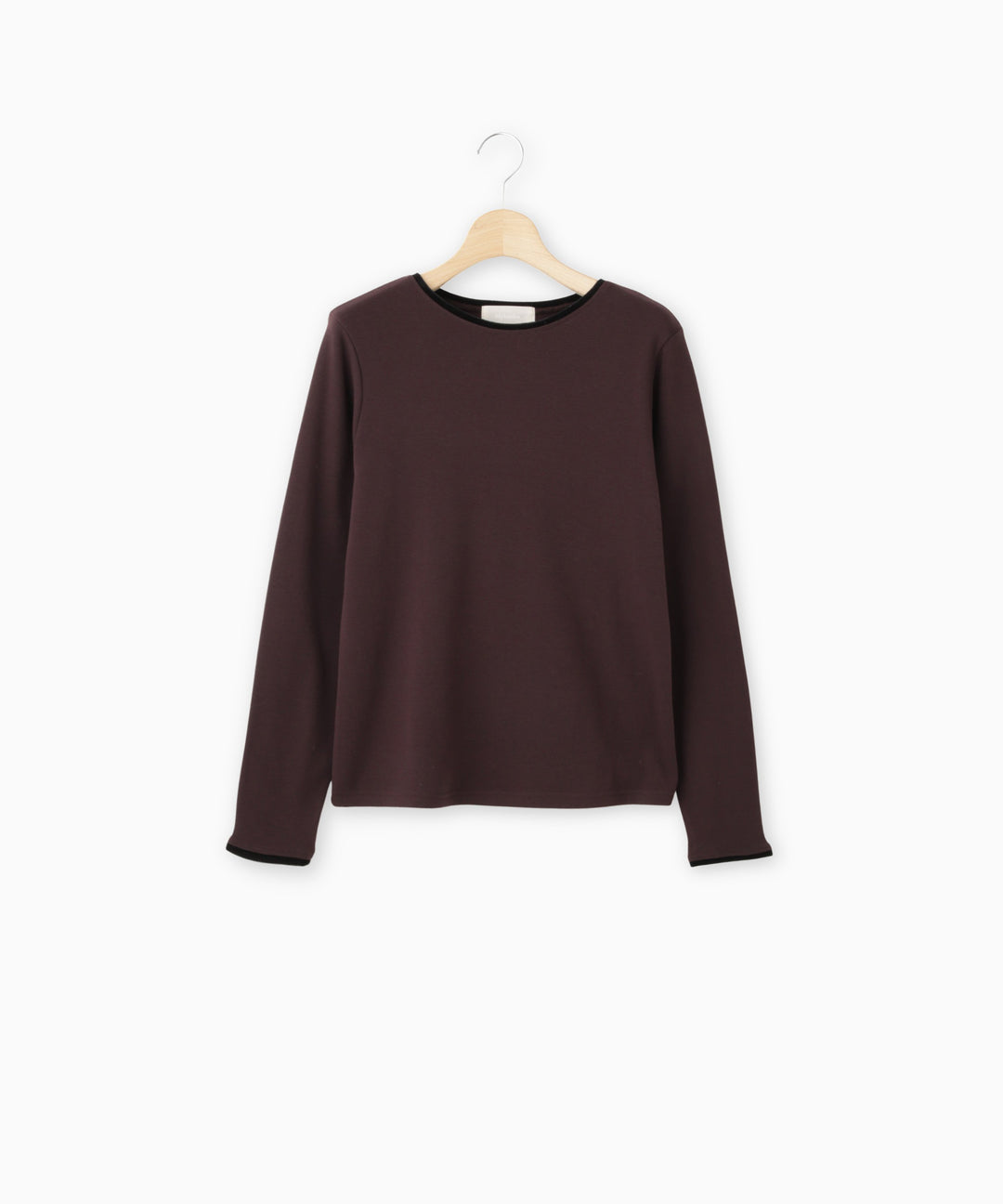 ベロアトリム裏起毛フライストップス