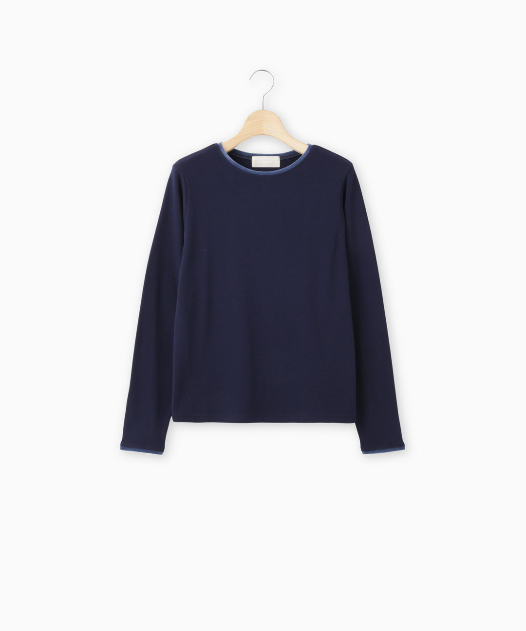 ベロアトリム裏起毛フライストップス