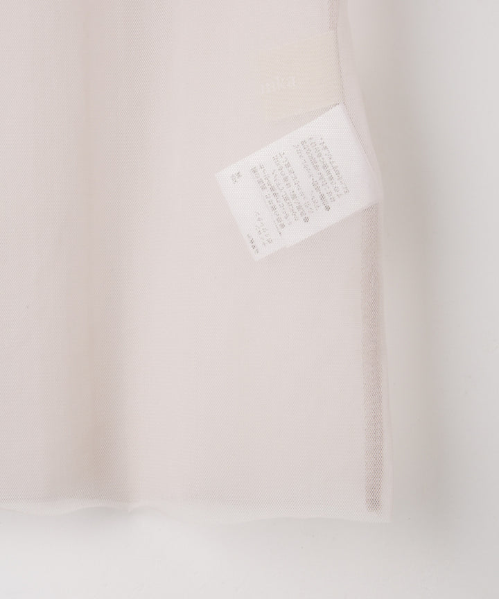 ロゴ入りチュールトップス