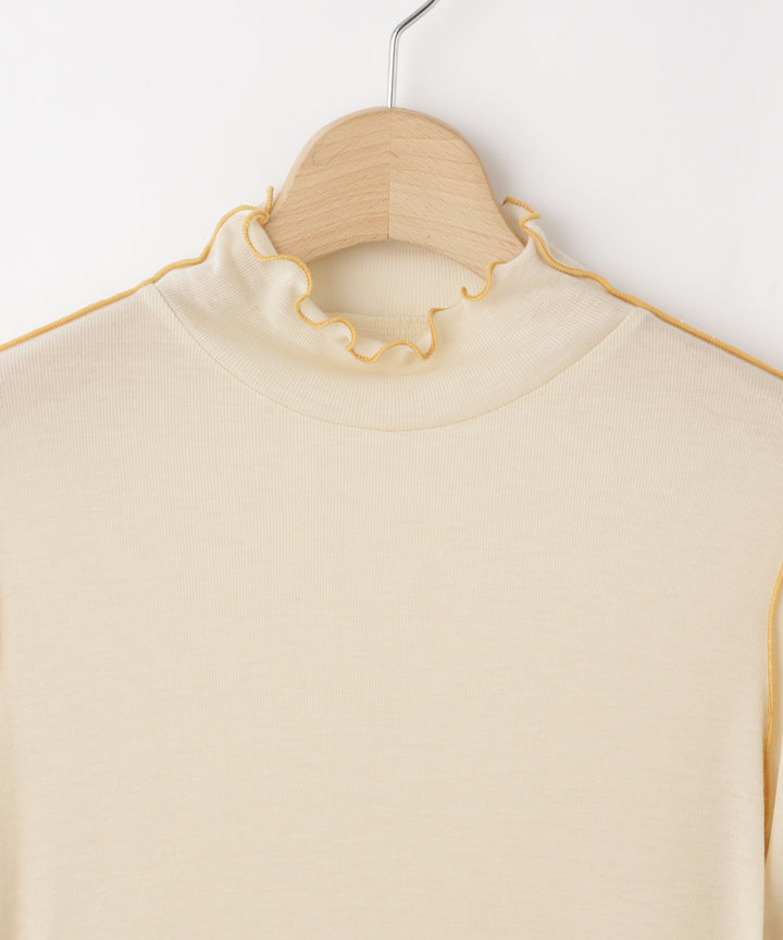 シアーハイネックカットソー