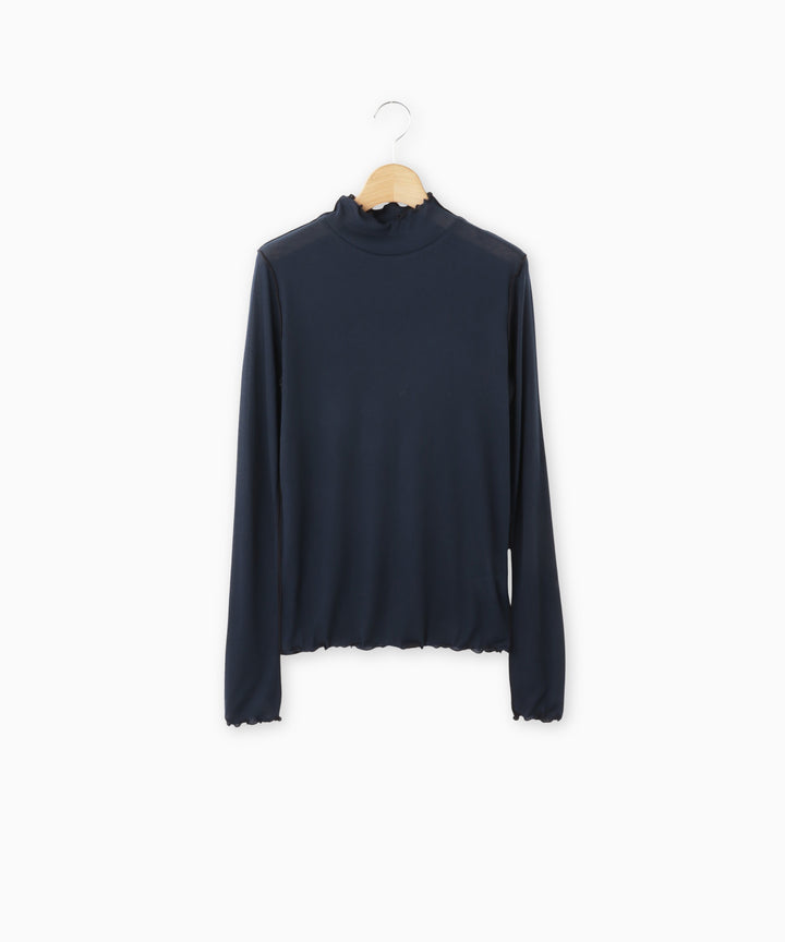 シアーハイネックカットソー