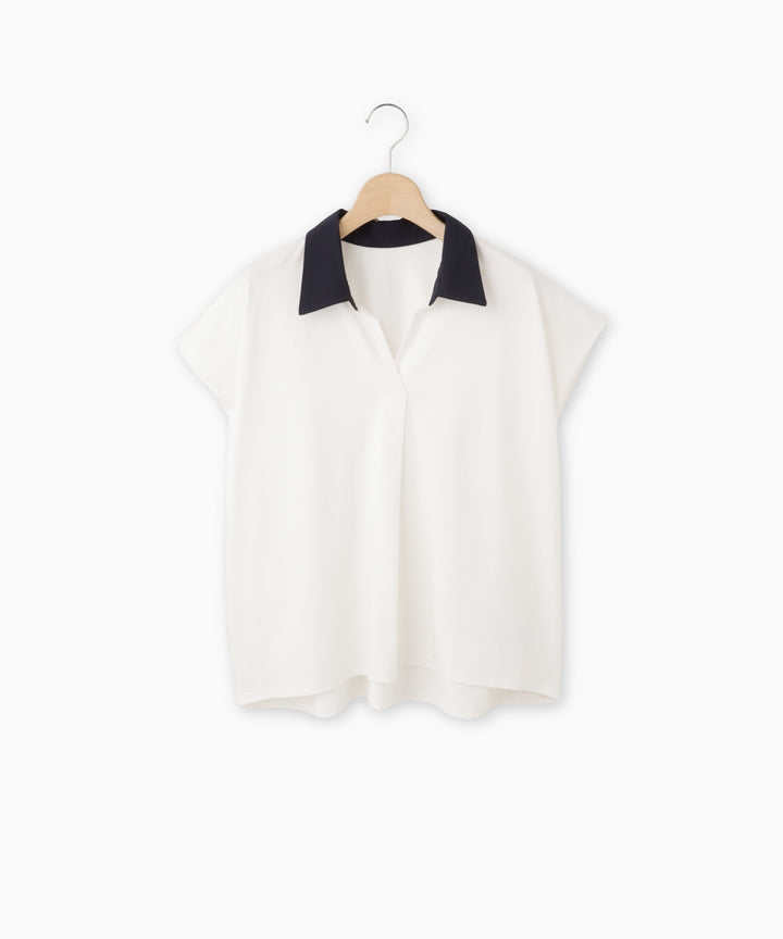 Color Block Cut Blouse