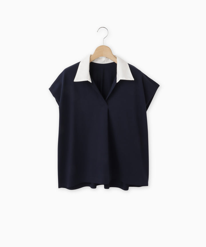 Color Block Cut Blouse