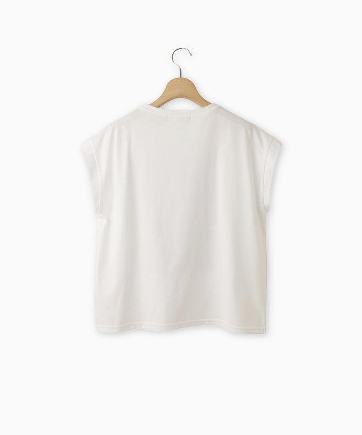 チュールレイヤードカットソー