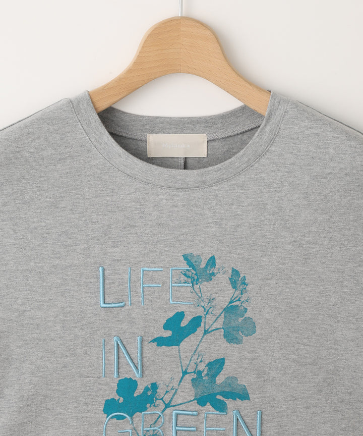 ボタニカルロゴTシャツ