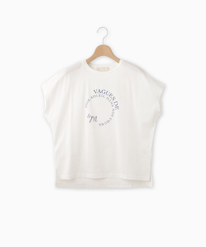 フレンチスリーブロゴTシャツ