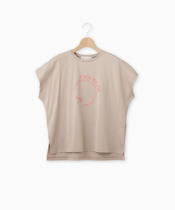 フレンチスリーブロゴTシャツ