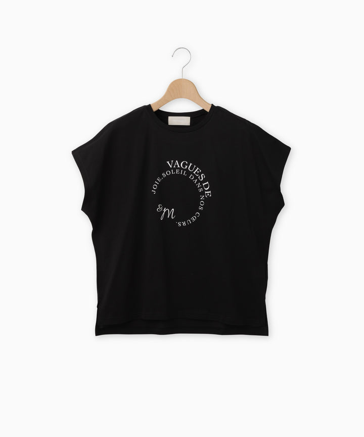 フレンチスリーブロゴTシャツ