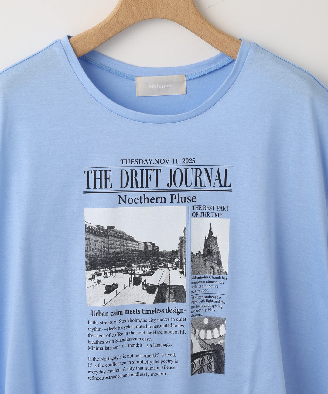 ニュースタイムズプリントTシャツ