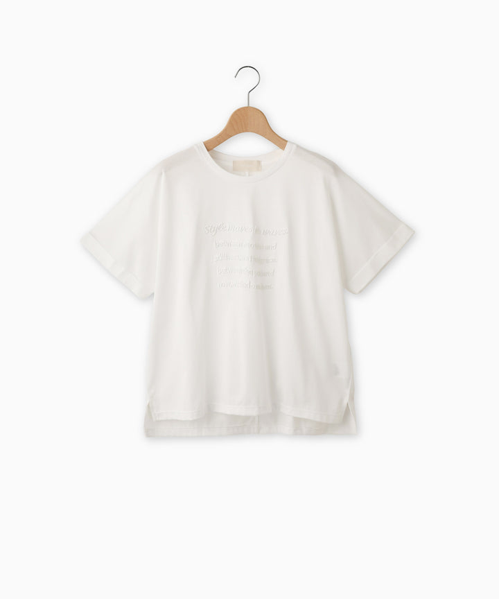 ロゴ刺繍Tシャツ