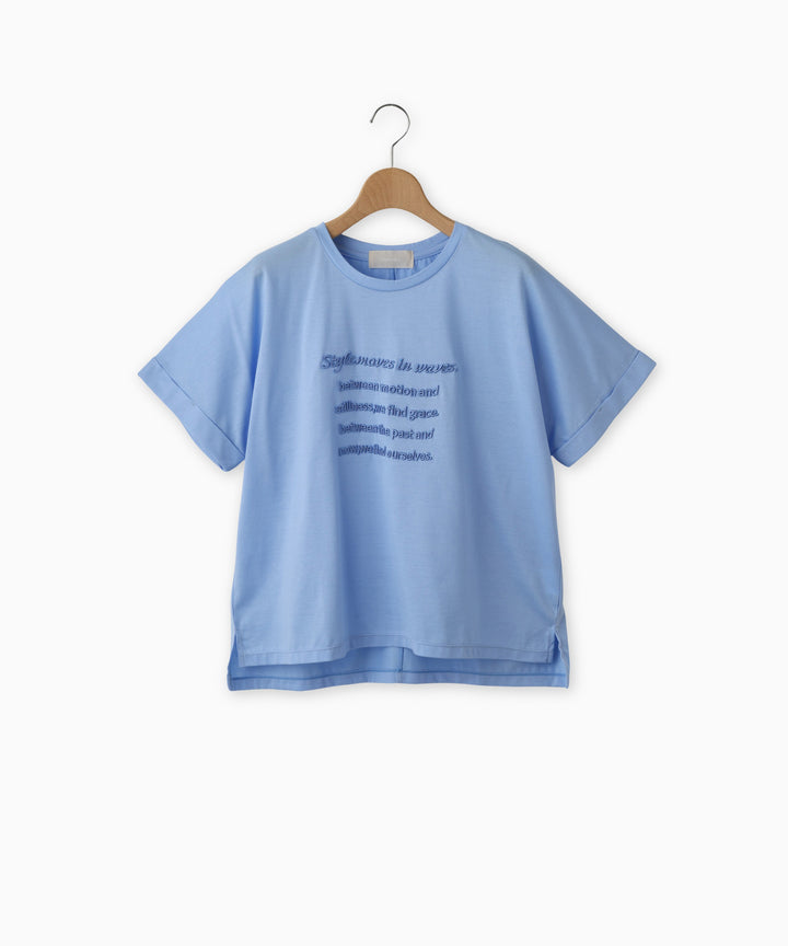ロゴ刺繍Tシャツ